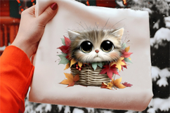 Whimsical Fluffy Cat Clipart Product Image 2