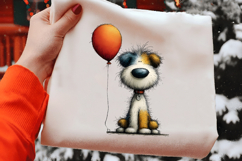 Whimsical Fuluffy Dog Clipart Product Image 2