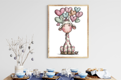 Whimsical Funny Animal Love Doodles Clipart Product Image 3
