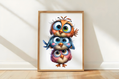 Whimsical Funny Birds Clipart Product Image 3
