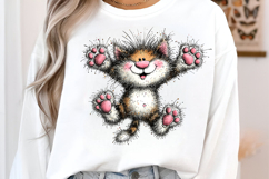 Whimsical Funny Cat Clipart Product Image 3