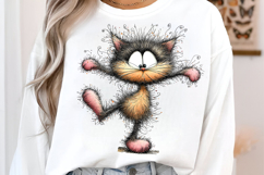 Whimsical Funny Cat Clipart Product Image 3