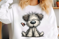 Whimsical funny dog clipart - funny dog png Product Image 3