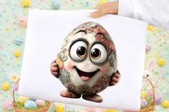 Whimsical Funny Easter Egg Clipart Product Image 2