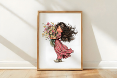 Whimsical Funny Girls Clipart Product Image 3