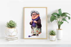 Whimsical Funny Grandma Clipart Sublimation Product Image 2