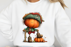 Whimsical Funny Pumpkin Clipart Product Image 2