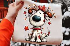 Whimsical Funny Puppy Christmas Dogs Clipart Product Image 2