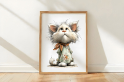 Whimsical Funny Spring Cats Clipart Product Image 2