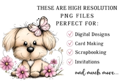 Whimsical Funny Spring Dogs Clipart Product Image 2