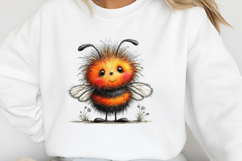 Whimsical Fuzzy Bee PNG Clipart Product Image 2