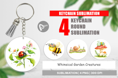 Keychain Whimsical Garden Creatures Product Image 1