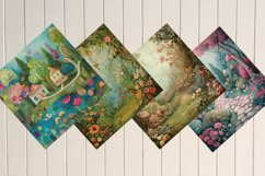 Whimsical Garden Digital Paper Bundle Product Image 3