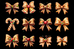gingerbread bow clipart, christmas cookie bow, gingerbread sublimation png, holiday baking illustration, festive gingerbread clipart, candy decorated cookie, icing cookie art, christmas bow png, winter holiday clipart, sweet christmas design