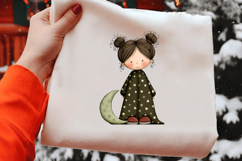 Whimsical Girl Clipart Sublimation Product Image 2