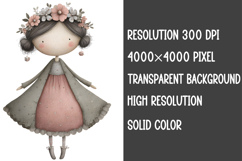 Whimsical Girls Clipart Sublimation Product Image 2