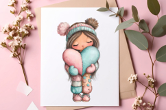 Whimsical Girls Png Cute Clipart Product Image 2