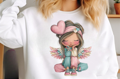 Whimsical Girls Png Cute Clipart Product Image 3