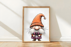 Whimsical Gnome Clipart PNG Product Image 3