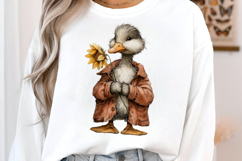 Whimsical Goose Fall Autumn Clipart Product Image 3