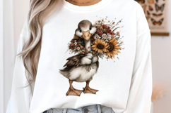 Whimsical Goose Fall Autumn Clipart Product Image 3