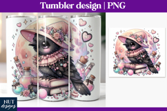 Baby Crow Halloween Tumbler wrap Whimsical pastel halloween Product Image 1