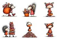 Whimsical Halloween Animals Clipart Product Image 4