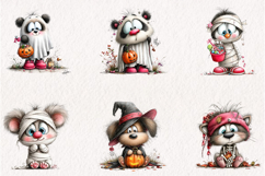 Whimsical Halloween Animals Clipart Product Image 5