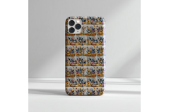Whimsical Halloween Bat Seamless Pattern with Pumpkins Product Image 5