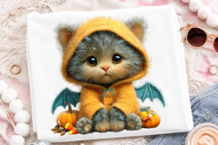 Whimsical Halloween Cat Clipart Product Image 2