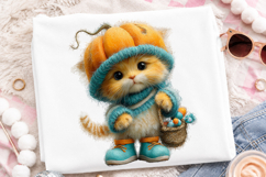 Whimsical Halloween Cat Clipart Product Image 2