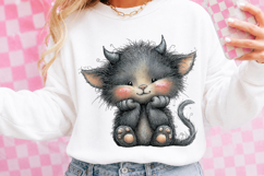 Whimsical Halloween Cat Clipart Product Image 2