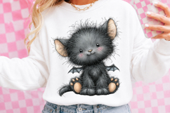 Whimsical Halloween Cat Clipart Product Image 2