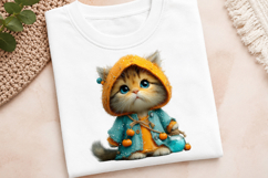 Whimsical Halloween Cat Clipart Product Image 3