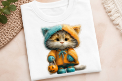 Whimsical Halloween Cat Clipart Product Image 3