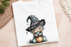 Whimsical Halloween Cat Clipart Product Image 3