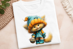 Whimsical Halloween Cat Clipart Product Image 3
