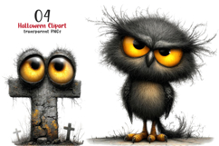Whimsical Halloween Clipart PNG Product Image 1