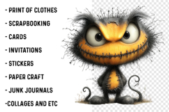Whimsical Halloween Clipart PNG Product Image 2