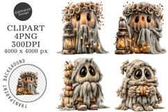 Whimsical Halloween Clipart Product Image 1