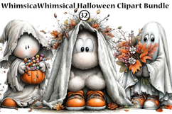 Whimsical Halloween Clipart Bundle PNG Product Image 1
