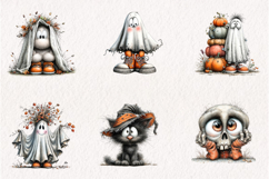 Whimsical Halloween Clipart Bundle PNG Product Image 5