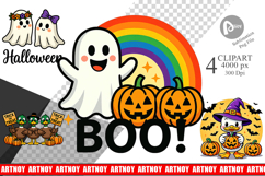 Whimsical Halloween Clipart Product Image 1