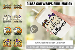 Whimsical Halloween Glass Can Product Image 1