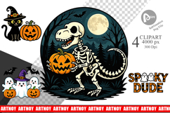 Whimsical Halloween Clipart Product Image 1