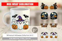 Whimsical Halloween Mug Wrap Product Image 1