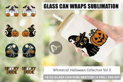 Whimsical Halloween Glass Can Product Image 1