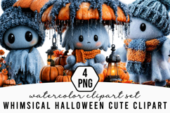 Whimsical Halloween Cute Clipart Product Image 1