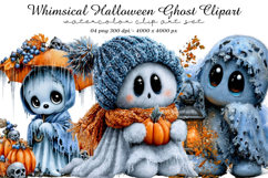 Whimsical Halloween Ghost Clipart Product Image 1