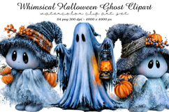Whimsical Halloween Ghost Clipart Product Image 1